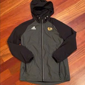 Adidas Blackhawks water resistant ice jacket